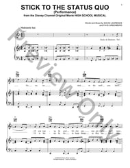 Stick To The Status Quo piano sheet music cover